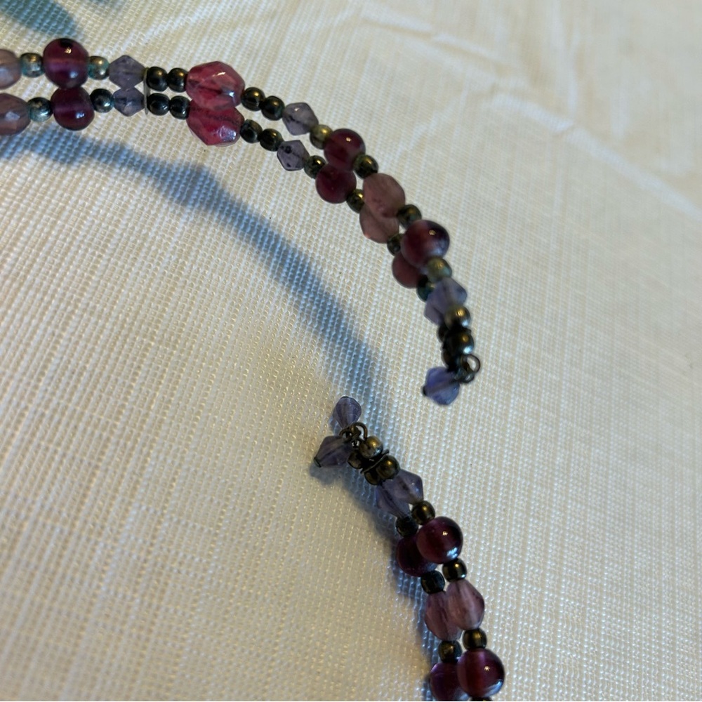 💜Beaded Choker Necklace - Picture 3 of 6